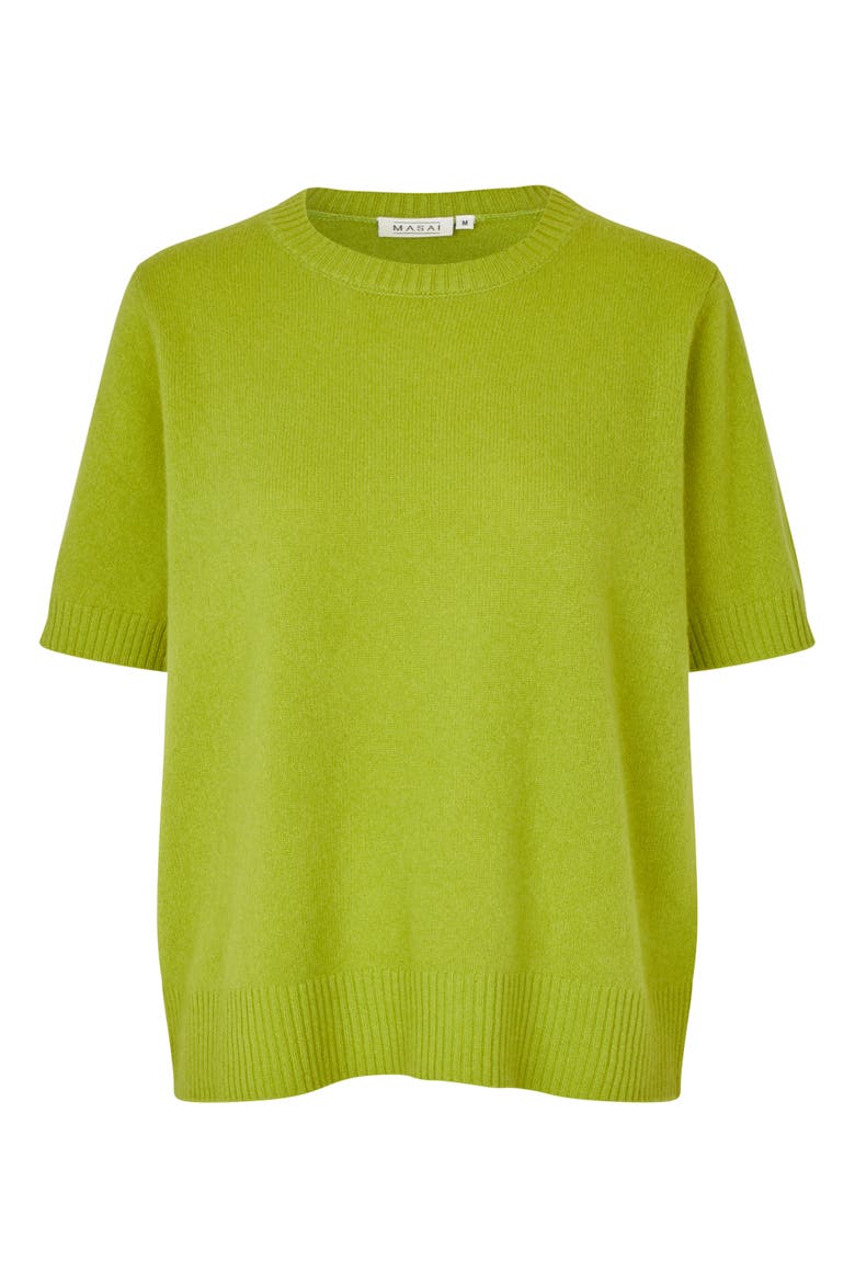 MaFallan Short Sleeve Sweater, Alternate, color, B Chartreuse
