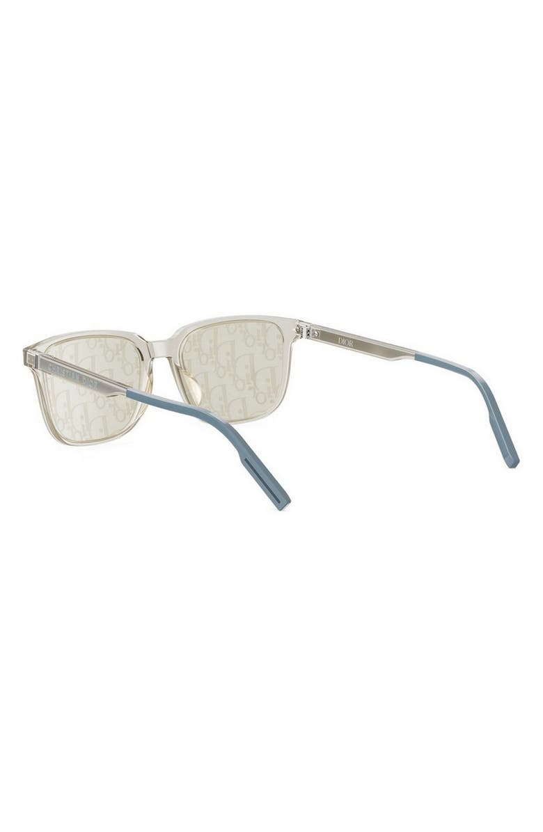 DIOR Tag SU 56mm Mirrored Geometric Sunglasses, Alternate, color, Beige/ Other / Brown Mirror