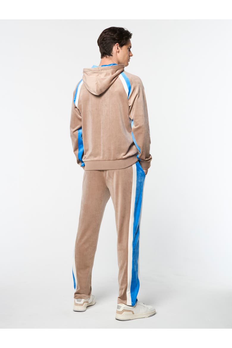 Lazaro Velour Hoodie, Alternate, color, TAUPE GREY