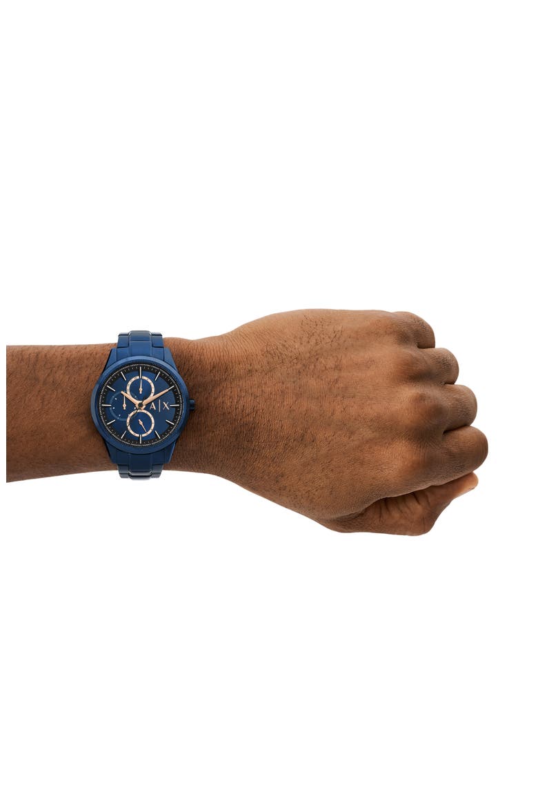 Dante Multifunction Bracelet Watch, 42mm, Alternate, color, BLUE