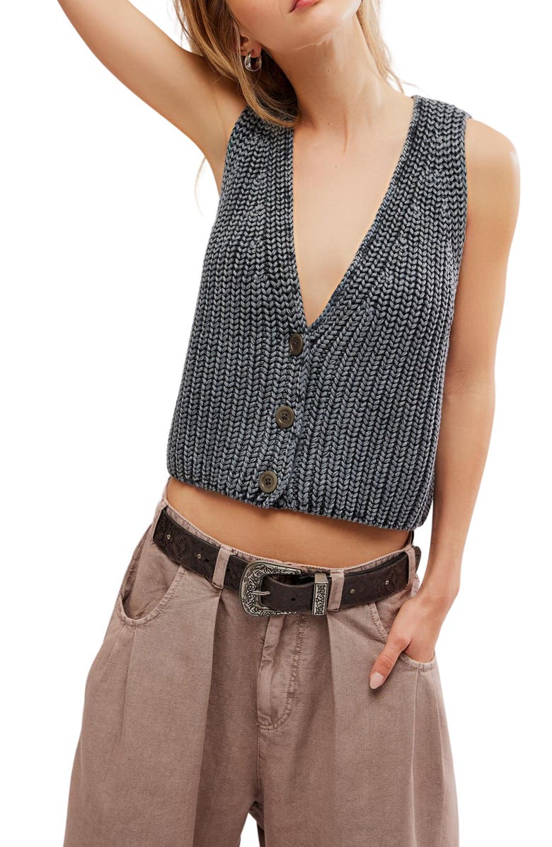 Free People Close to Me Sweater Vest, Alternate, color,