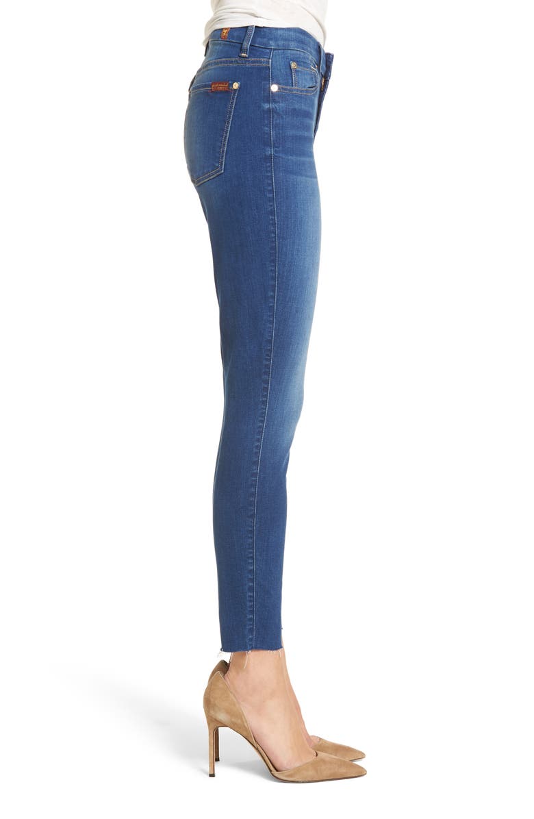 7 For All Mankind <sup>®</sup> b(air) High Waist Ankle Skinny Jeans, Alternate, color,