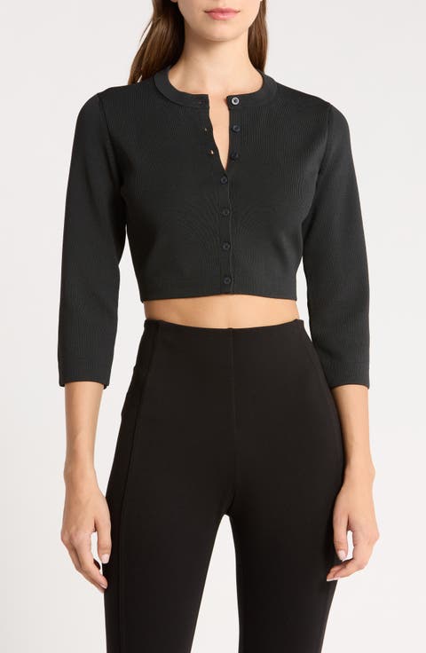 Refined Knit Crop Cardigan