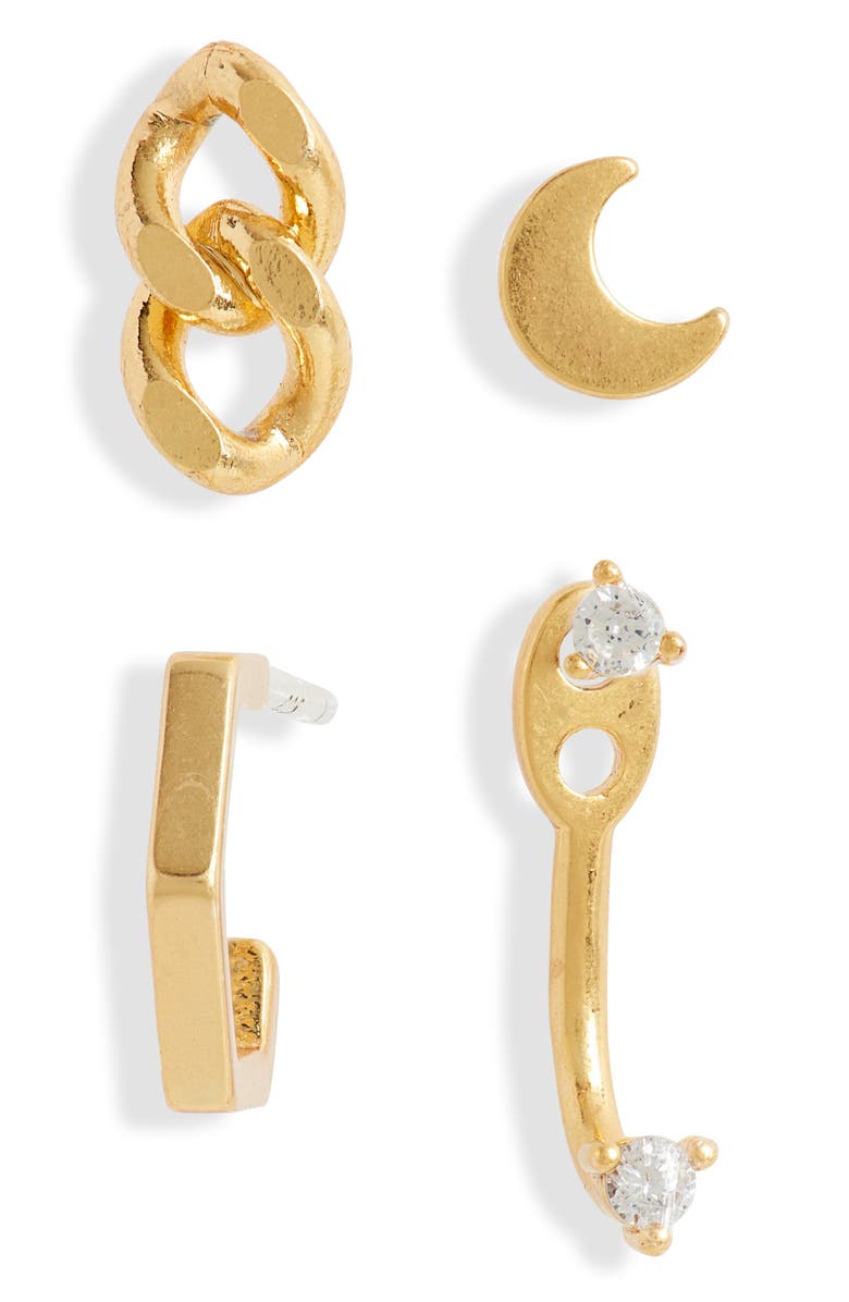 Madewell Mix & Match Earring Set, Main, color, 