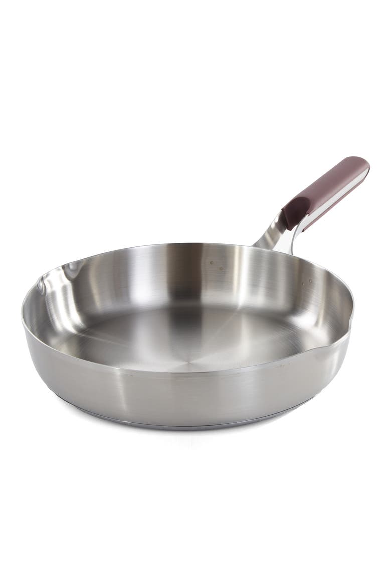 Elements 18/10 Stainless Steel Skillet, Main, color, PURPLE