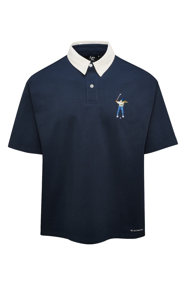 Eastside Golf Short Sleeve Rugby Shirt, Alternate, color, 