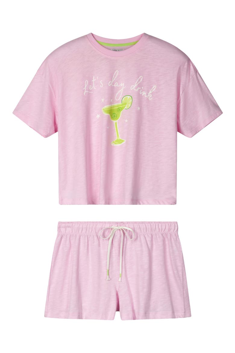Softee Cotton & Modal Short Pajamas, Alternate, color, TULIP
