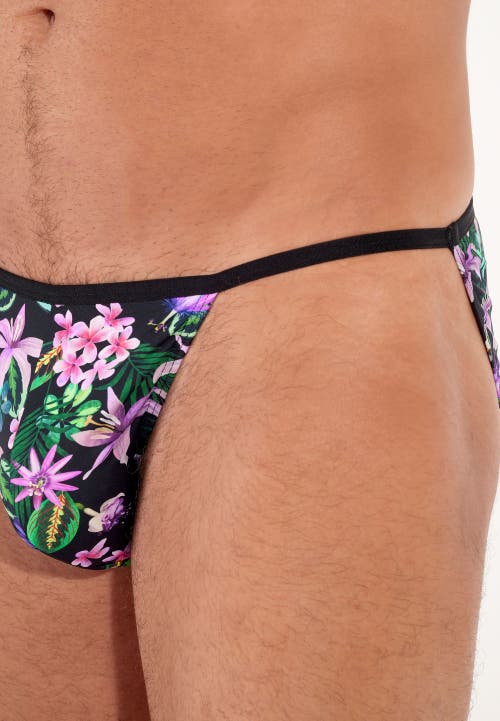 Hom Usa Funky Styles Tanga Briefs In Black