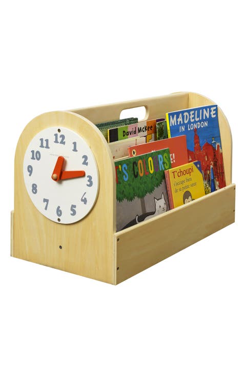CLOCK BOOK BOX NATURAL