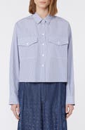 Weekend Max Mara Doria Stripe Colorblock Button-Up Shirt