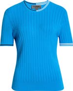 G/FORE Cable Knit Short Sleeve Sweater