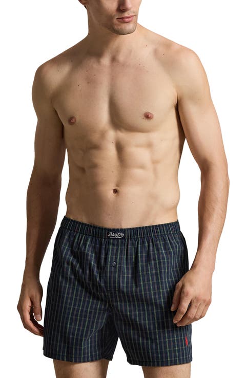 Plaid Woven Boxers