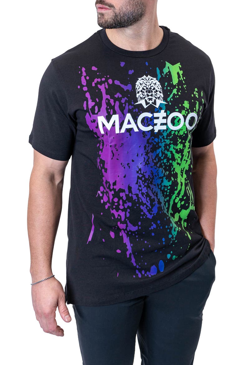 Accident Graphic T-Shirt, Alternate, color, BLACK