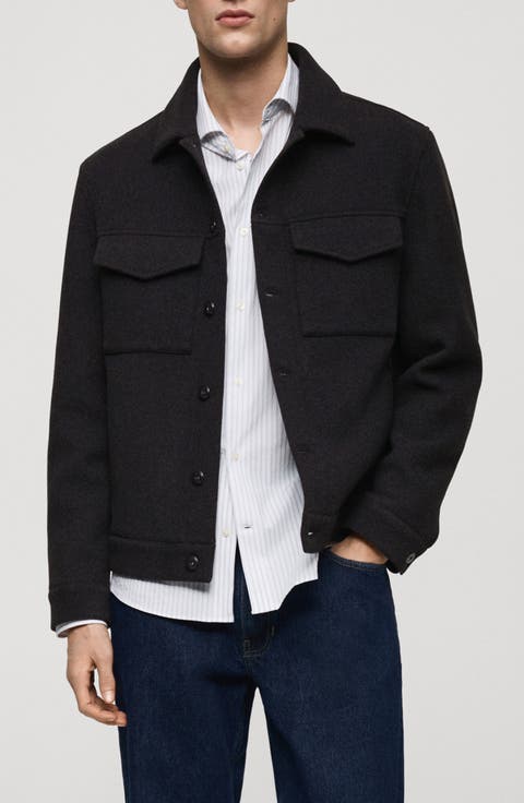 Men's Wool Blend Shirt Jackets | Nordstrom Men's Wool Blend Shirt Jackets | Nordstrom