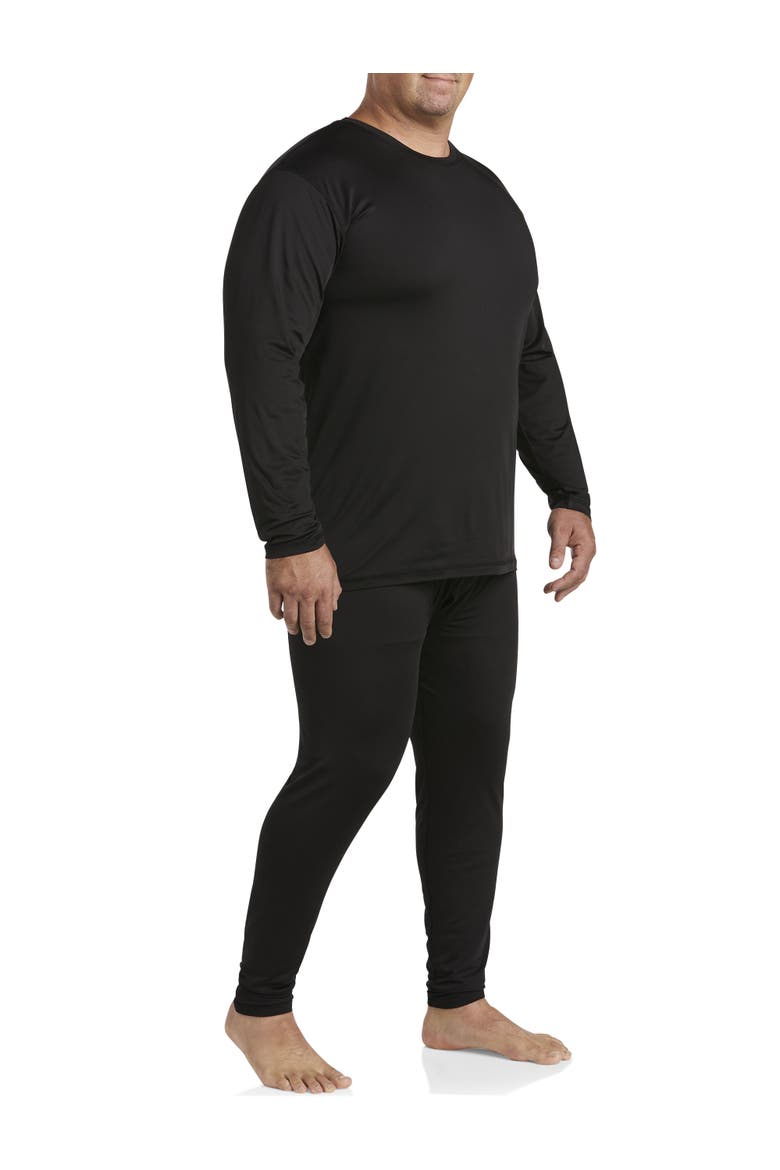 Big & Tall Midweight Thermal Weather Level 2 Performance Thermal T-Shirt, Alternate, color, BLACK