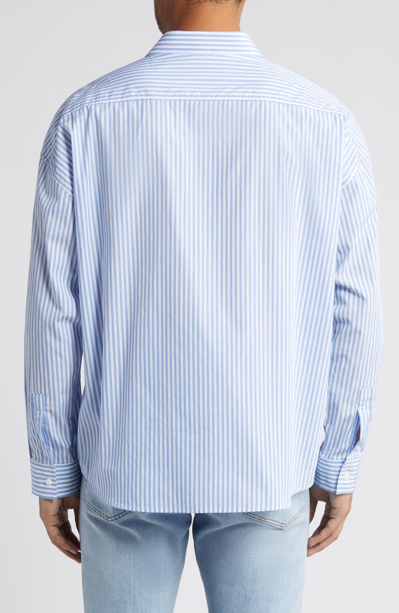 FRAME Stripe Relaxed Fit Button-Up Shirt, Alternate, color, 