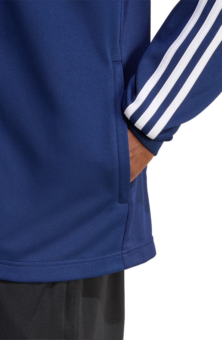 adidas Sereno AEROREADY Track Jacket, Alternate, color, Dark Blue/ White