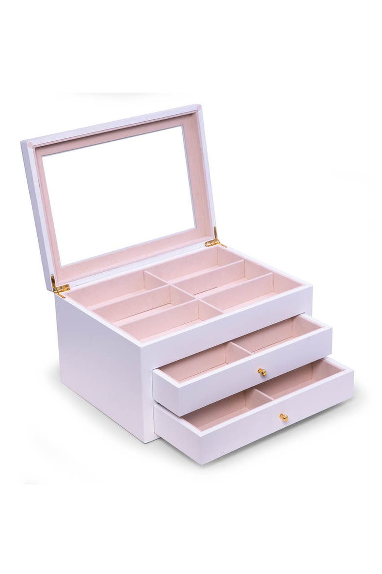 Kelly 18-Pair Glasses Storage Box, Alternate, color, WHITE