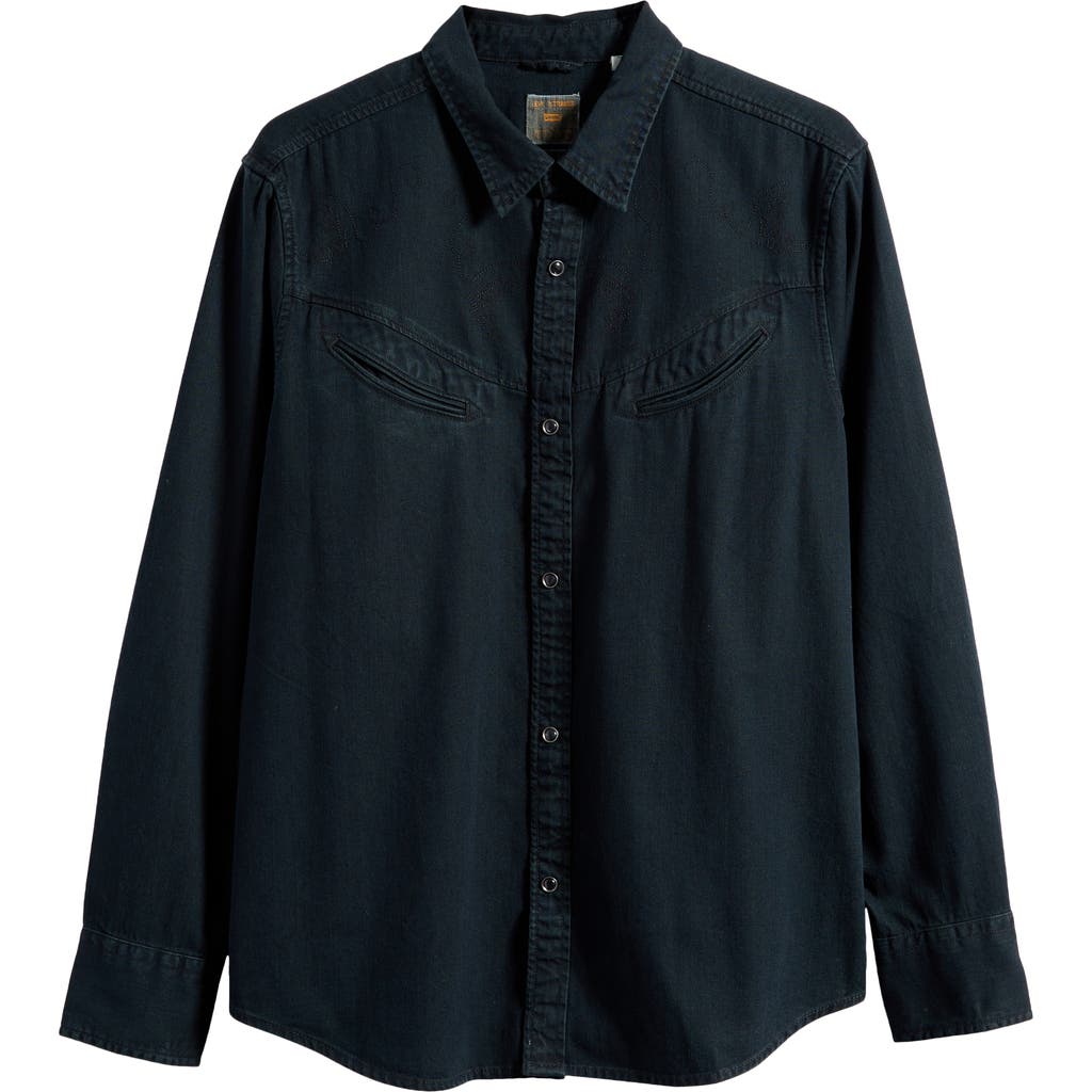 Levi's Smiley Snap-up Western Shirt In Green