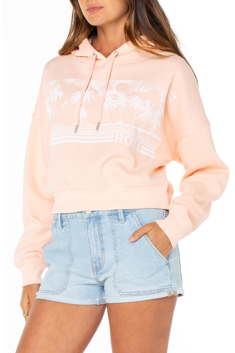Breakwater Fleece Graphic Hoodie, Alternate, color, TROPICAL PEACH