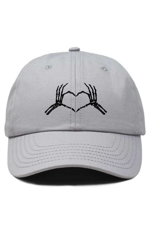 DALIX DALIX SKELETON HEART EMBROIDERED DAD HAT