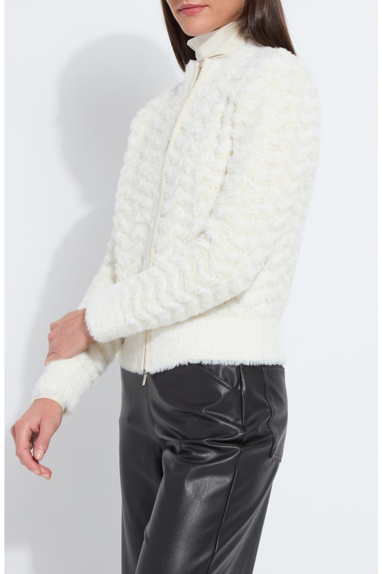 Ivanna Faux Fur Bomber Jacket, Alternate, color, SNOW WHITE