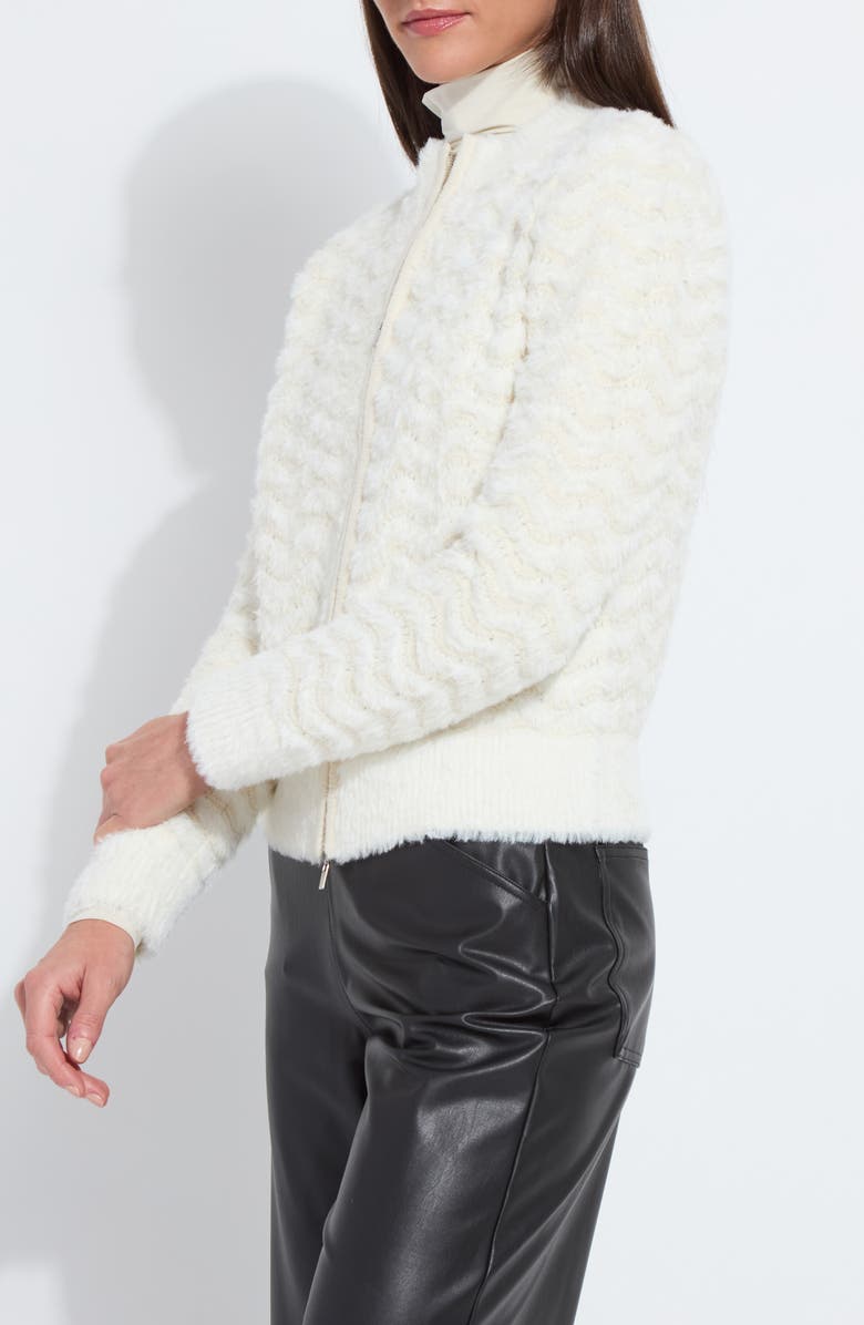 Lysse Ivanna Faux Fur Bomber Jacket, Alternate, color, Snow White