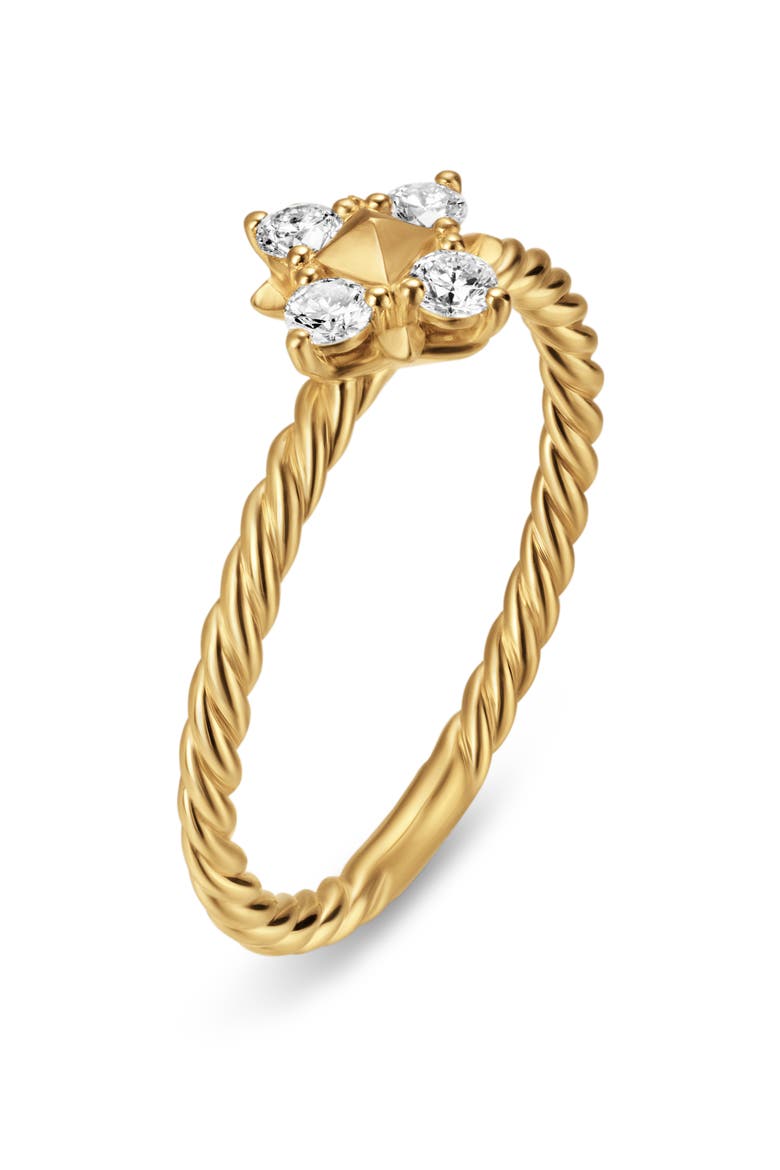 Petite Modern Renaissance Pyramid Ring, Alternate, color, 18K GOLD