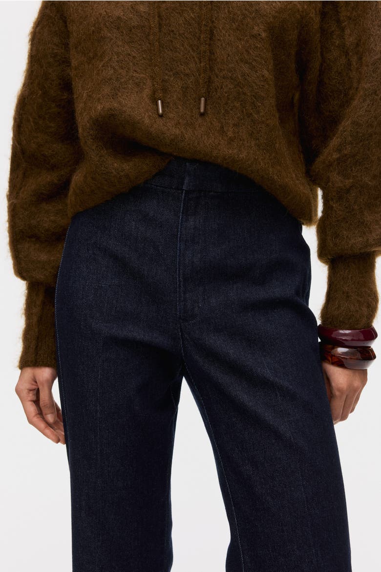 Flared High Jeans, Alternate, color, Dark denim blue