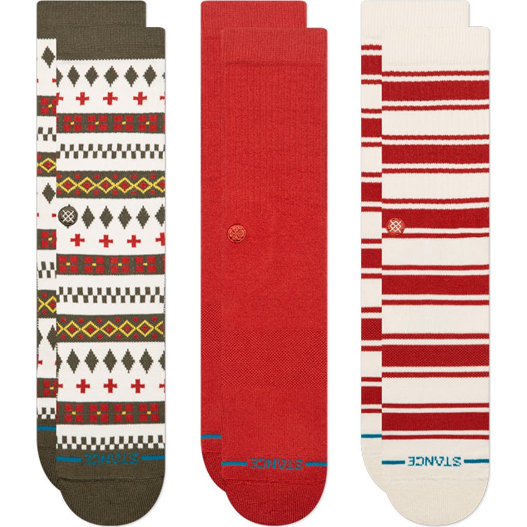 Stance Cabin Days 3-pack Assorted Crew Socks In Multi