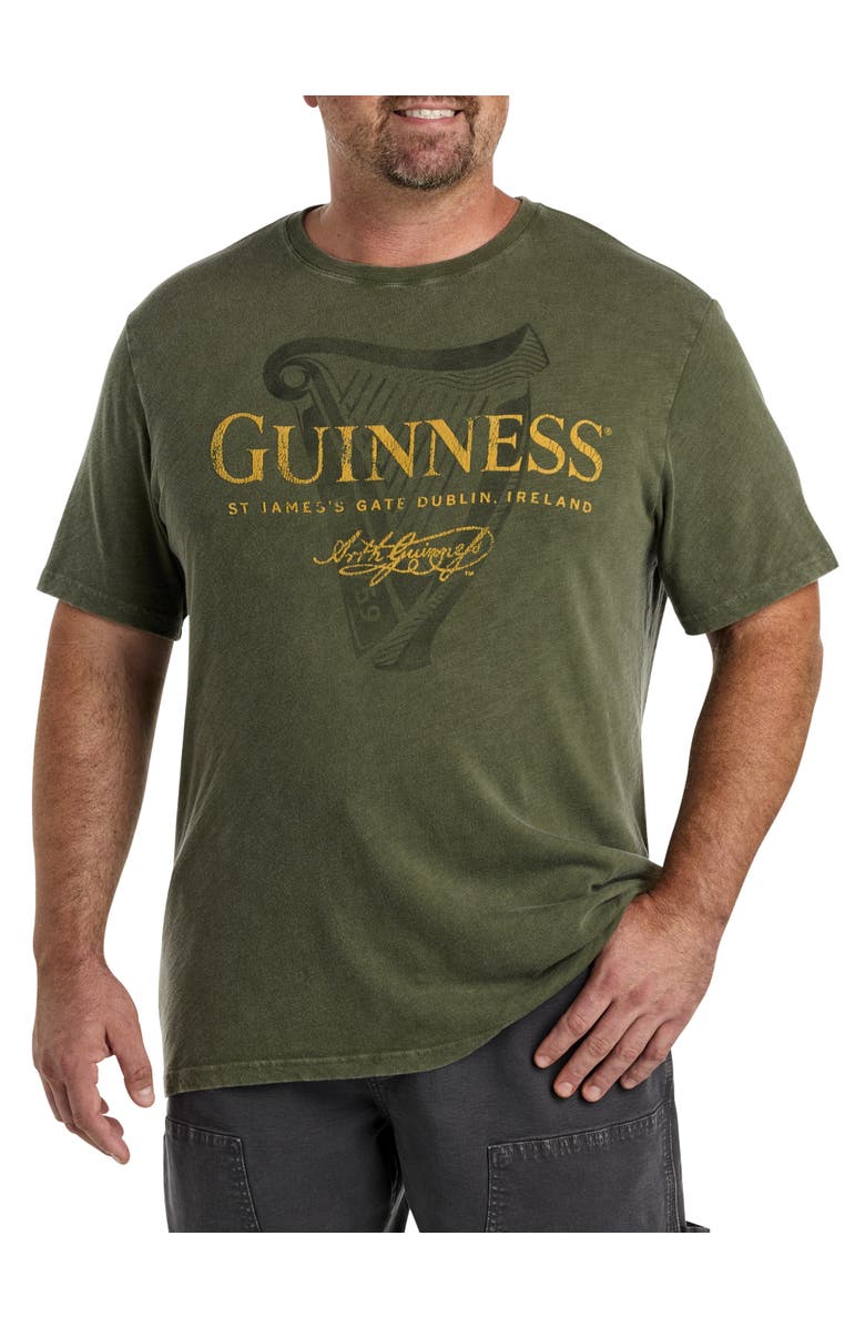 Lucky Brand Big & Tall Guiness Harp Logo Graphic Tee, Main, color, 