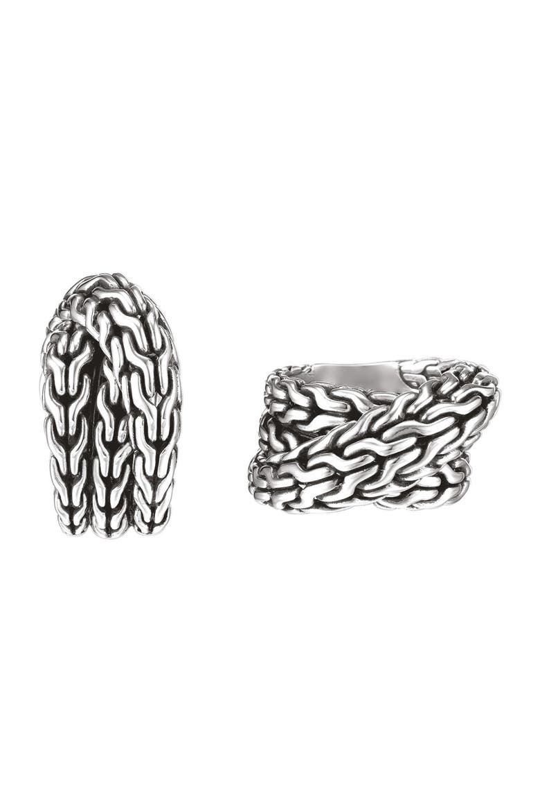 'Classic Chain' Overlap Ring, Main, color, NO COLOR