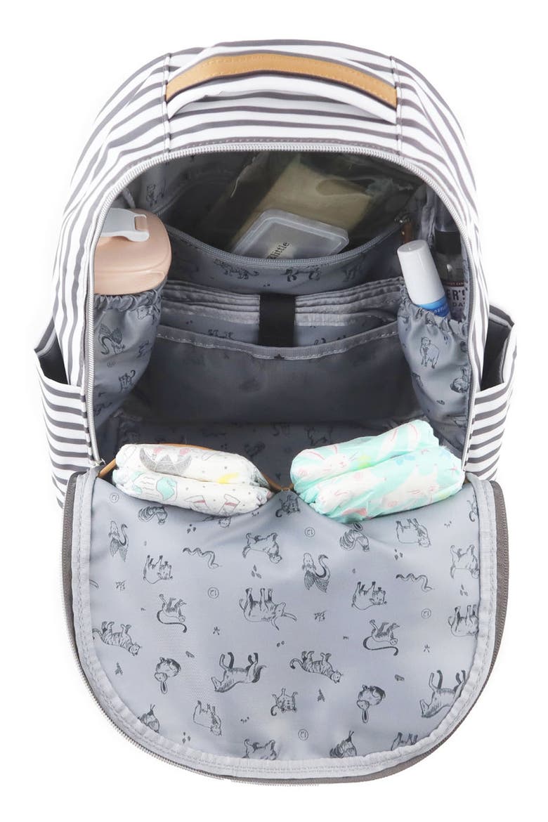 Mini-Go Water Resistant Diaper Backpack, Alternate, color, STRIPE