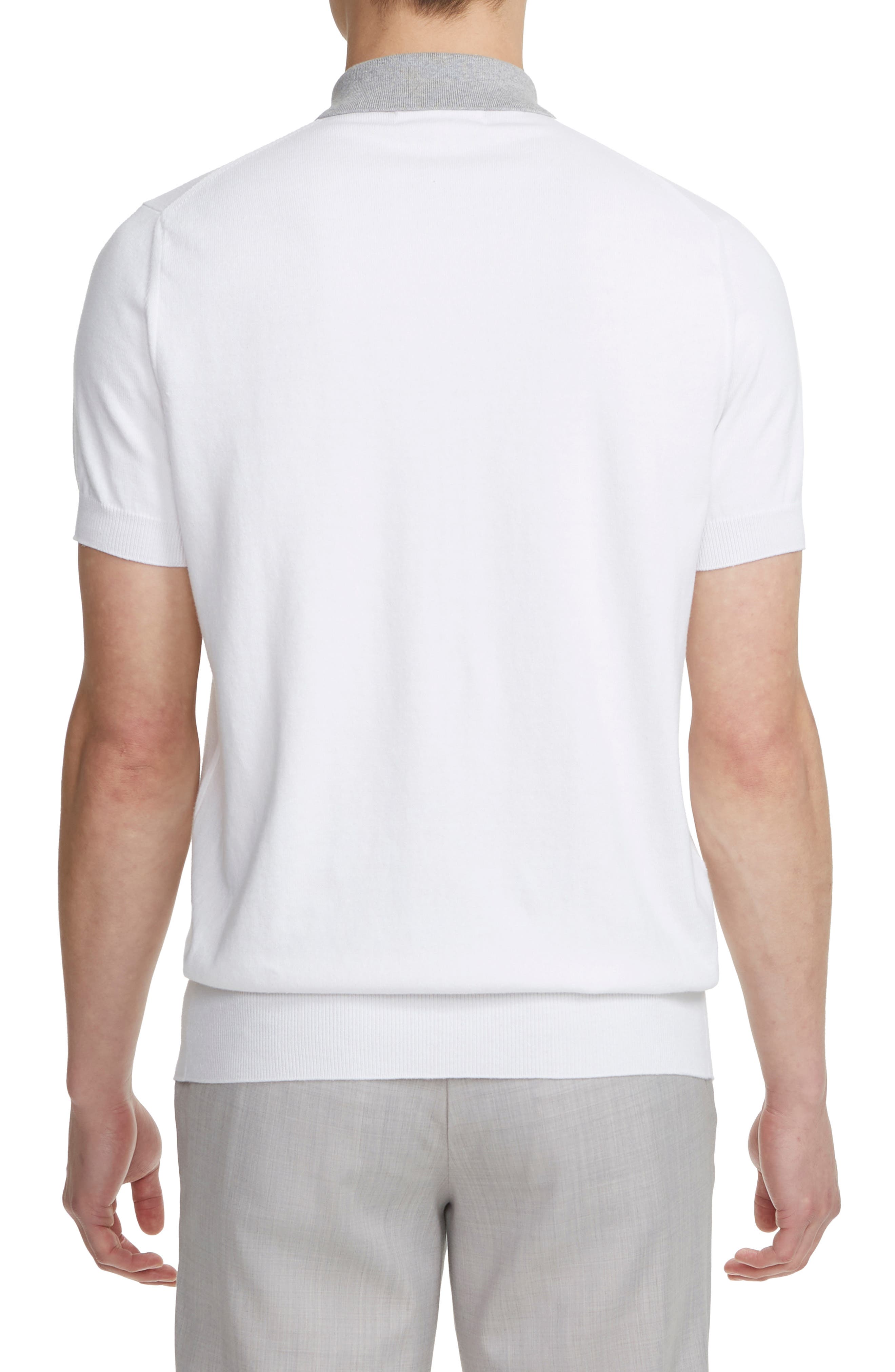 Bruce Contrast Collar Cotton Polo - image 2