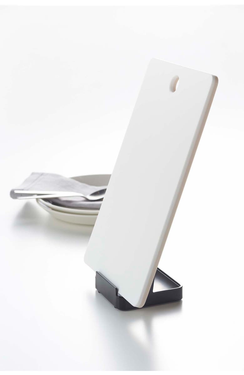 Yamazaki Lid/Ladle Storage Stand, Alternate, color, Black