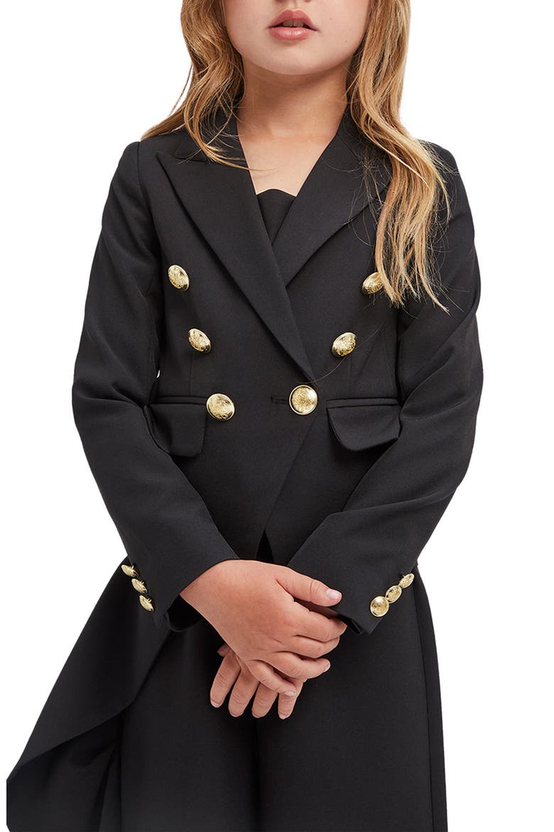 Kids' Trysta Blazer, Alternate, color, BLACK