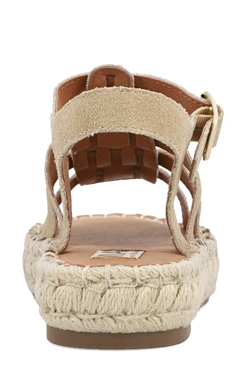 Mia Danette Platform Gladiator Sandal In Natural