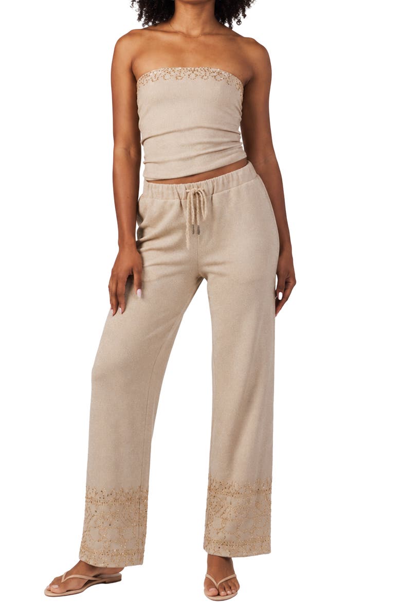 Maia Top, Alternate, color, Beige Shimmer