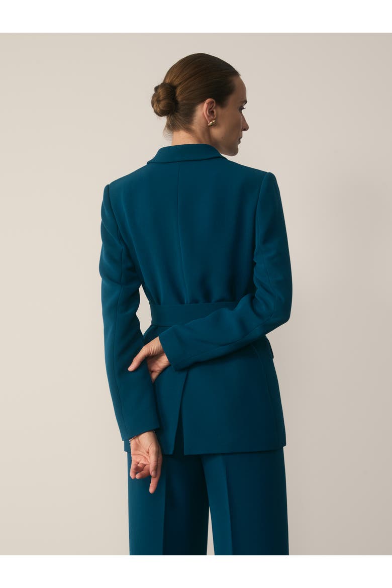 Almeida Longline Wrap Tailored Blazer, Alternate, color, Blue