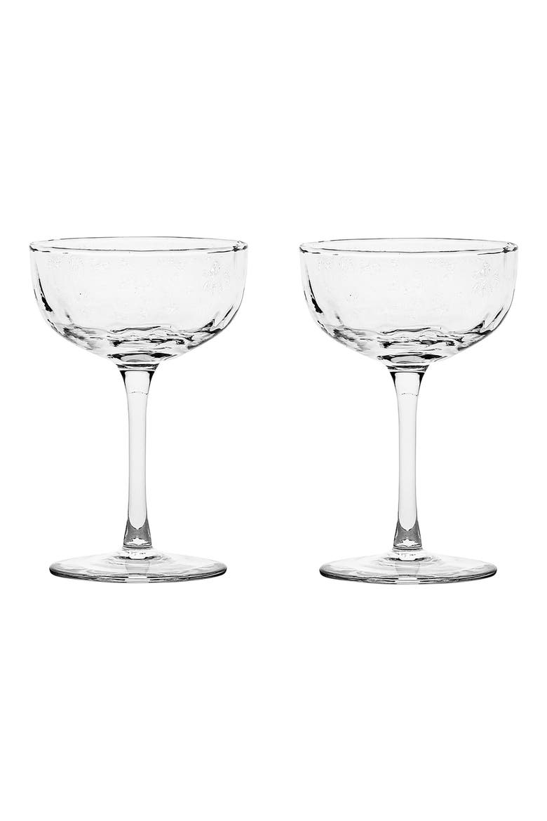 Puro Set of 2 Cocktail Coupes, Main, color, CLEAR