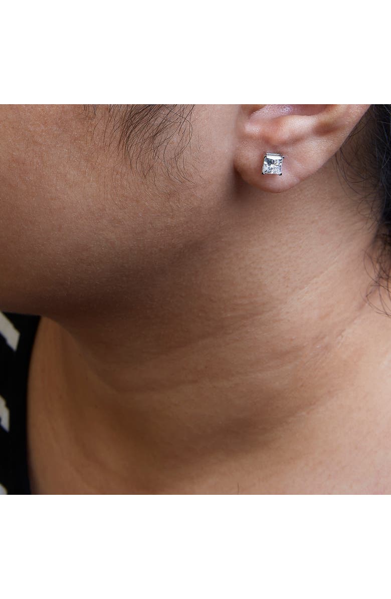 Haus of Brilliance 14K White Gold 1 1/2 Cttw Diamond Solitaire Stud Earrings, Alternate, color, White