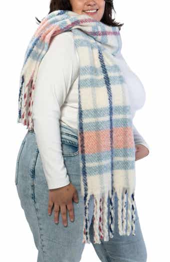 MARCUS ADLER Plaid Scarf