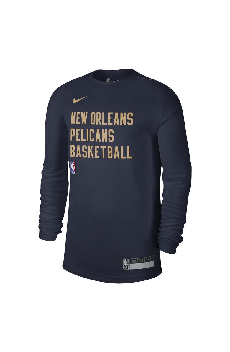 Nike Unisex Nike Navy New Orleans Pelicans 2023/24 Legend On-Court Practice Long Sleeve T-Shirt, Alternate, color, Navy