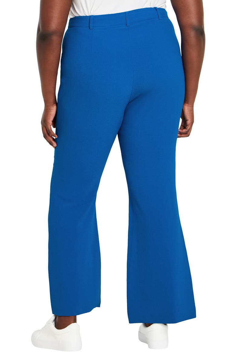 Kiana Split Hem High Waist Flare Pants, Alternate, color, BLUE
