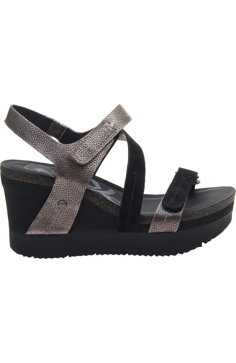 OTBT Wavey Wedge Sandal, Alternate, color,