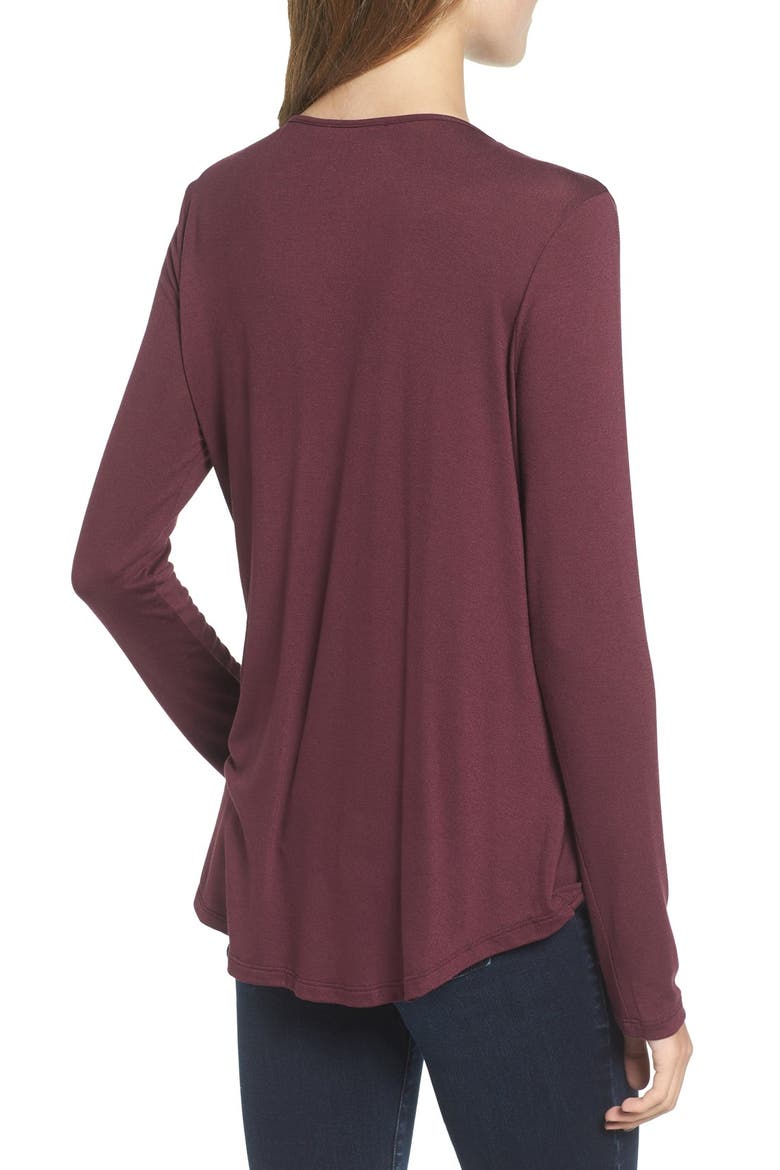 Surplice Tee, Alternate, color, WINE TASTING
