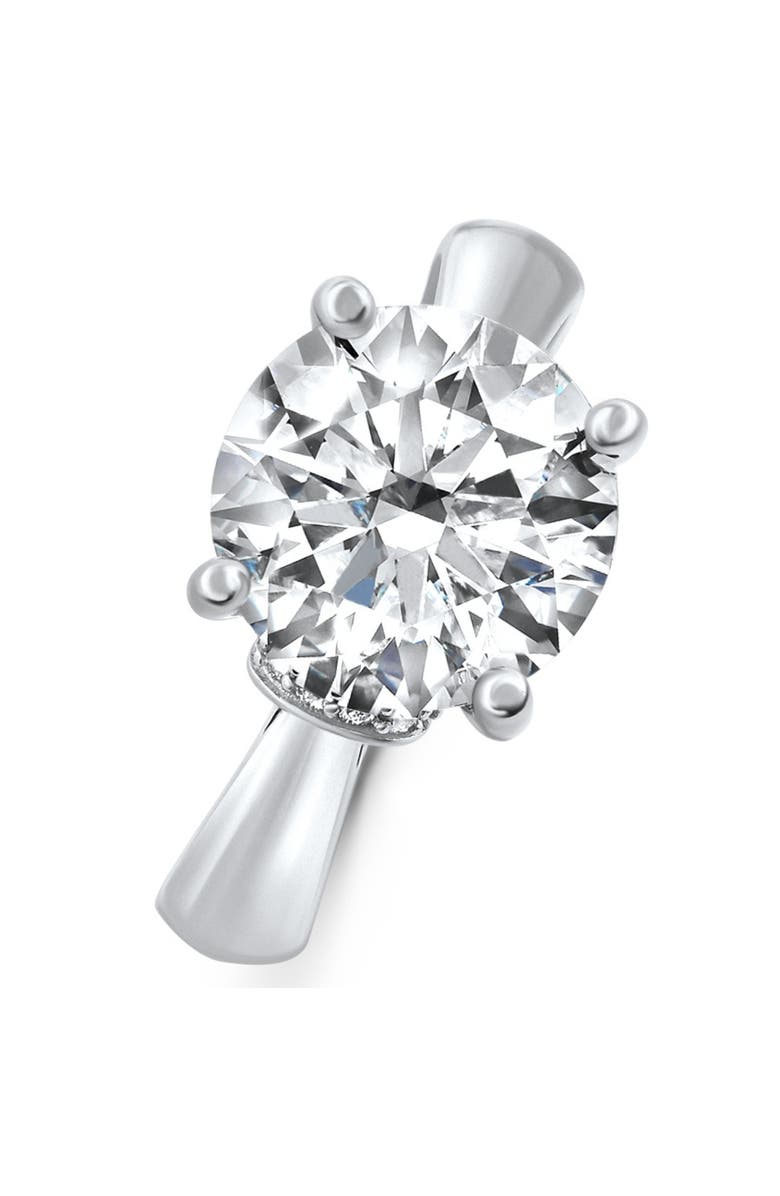 Bliss Diamond Certified 4.16Ct Cathedral Round Diamond Engagement 14k Gold Lab Grown, Alternate, color, 