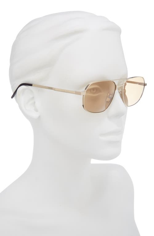 Givenchy Gv One 57mm Pilot Sunglasses In Brown