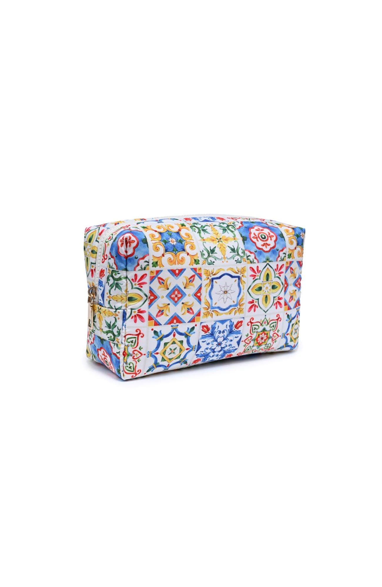 Amalfi Escape Cosmetic & Travel Organizer Pouch, Alternate, color, Sorrento