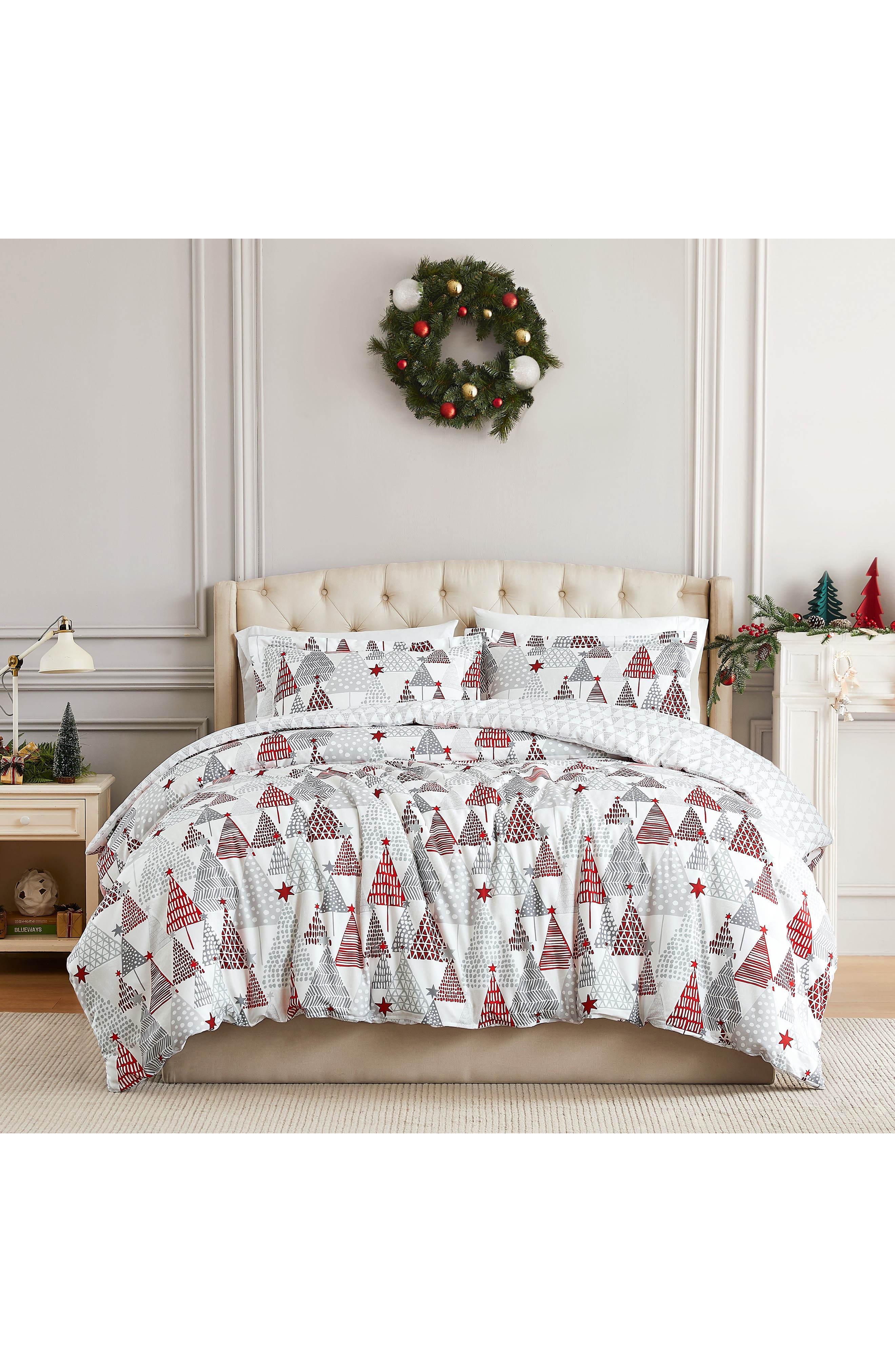 SOUTHSHORE FINE LINENS Merry and Bright Oversize Holiday Duvet Set